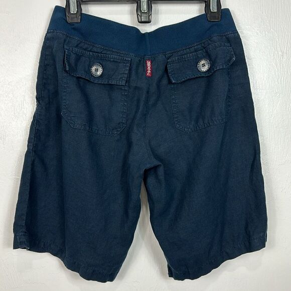 Hard Tail Forever Mid Rise Bermuda Shorts In Navy Blue Size M - Picture 3 of 7